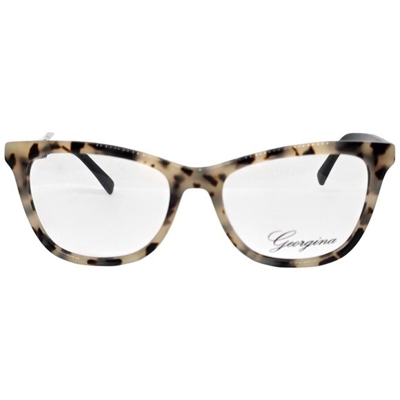 Georgina 728 Tortoise Black Eyeglass Frames 53-17-140 Women’s Glasses - Picture 1 of 5